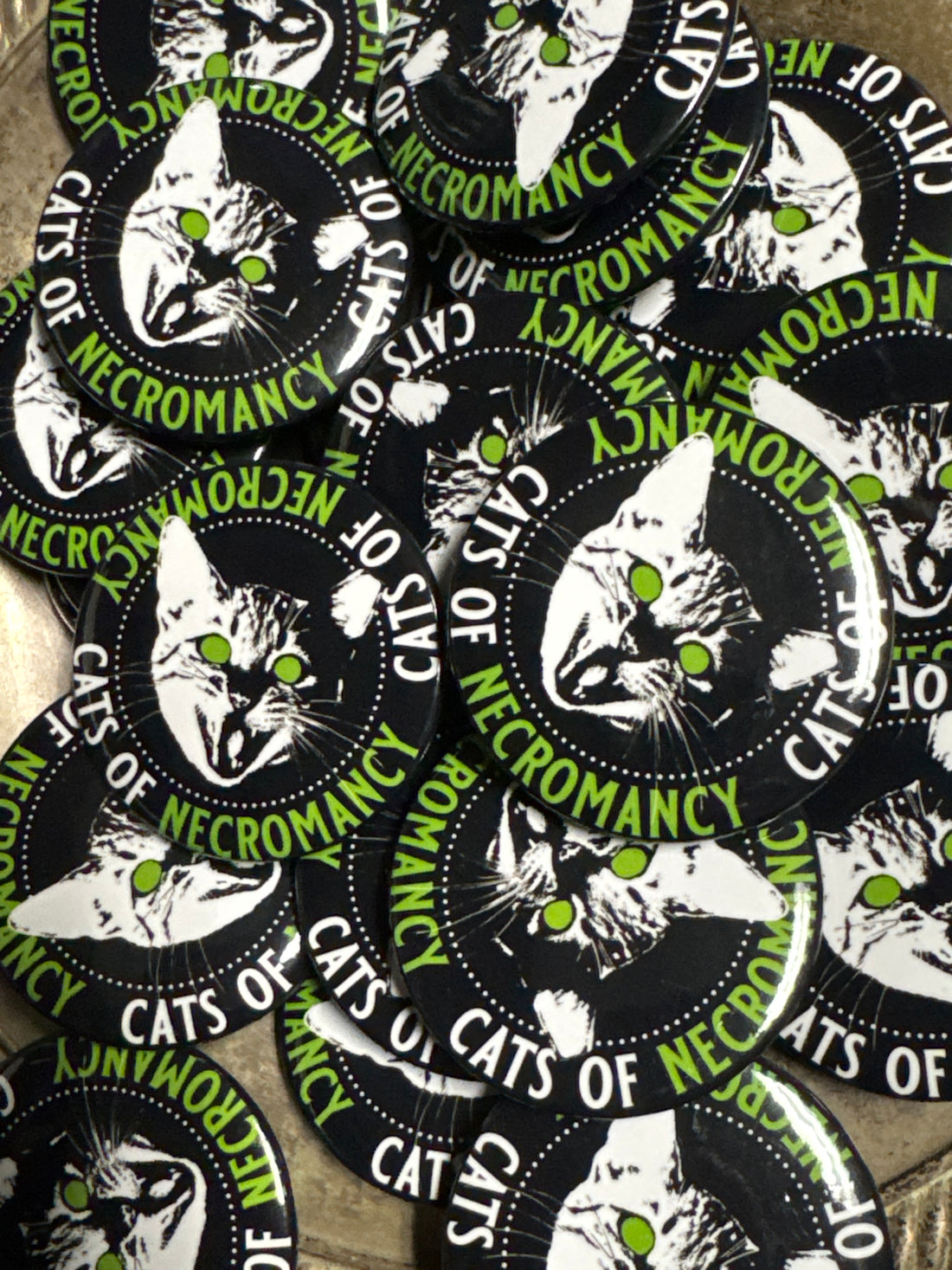 Cats of Necromancy pins